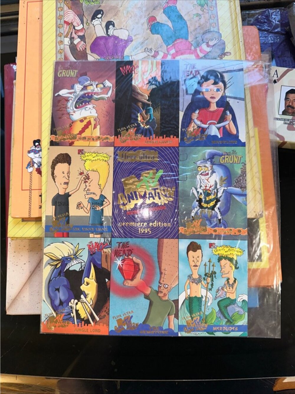 1995 Fleer Ultra MTV Animation Premiere Edition Jumbo Cards Set Beavis & Butthea